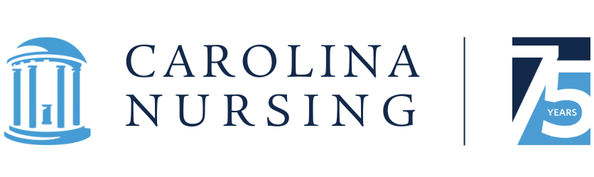 Carolina Nursing 75th anniversary logo with old well