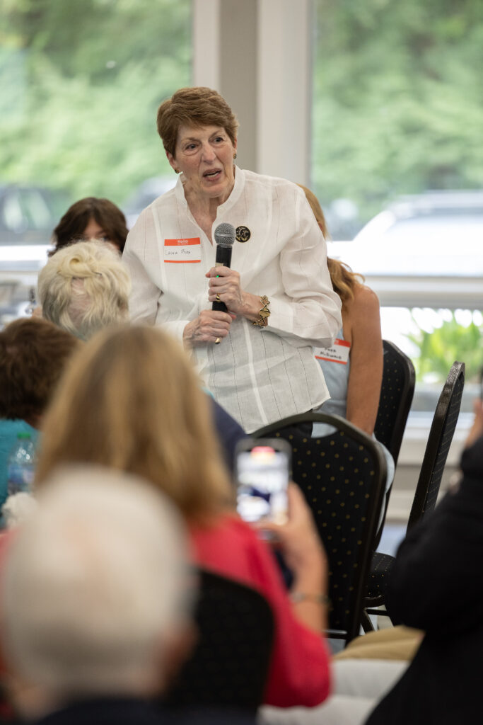 Laura Piver speaks at the UNC Oncology Fellowship Luncheon